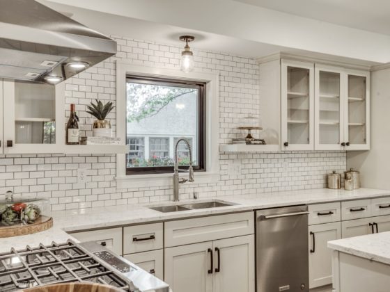 kitchen with subway tile in St. Paul