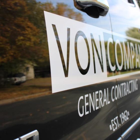 side of Von Companies truck