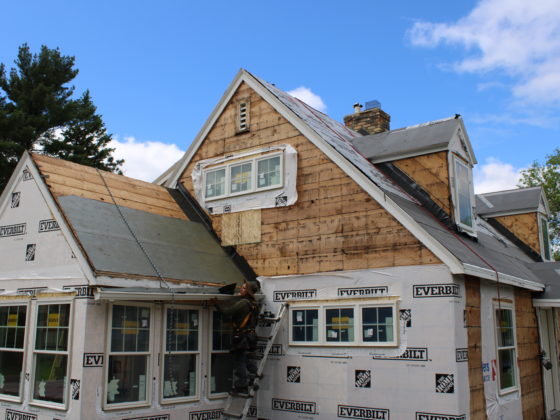 tearoff roofing project