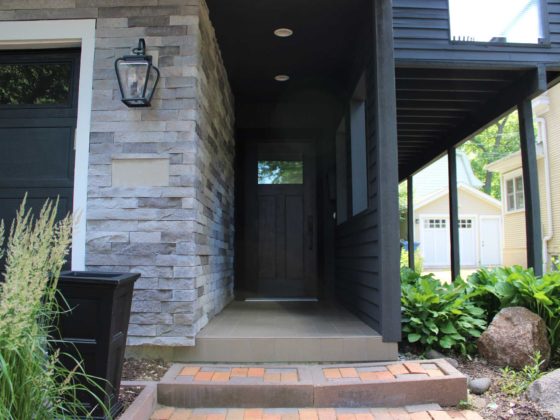 Minneapolis home remodel exterior entryway