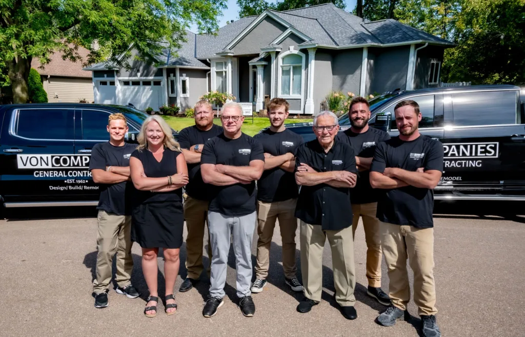 Von Companies general contractor team working in Prior Lake, MN